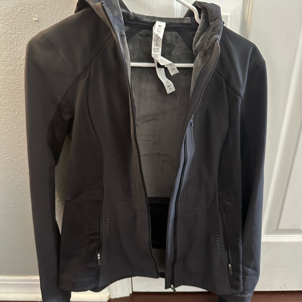 lululemon athletica Black Hooded Softshell Jacket